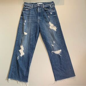 MOTHER Denim Jeans with Copper Accents